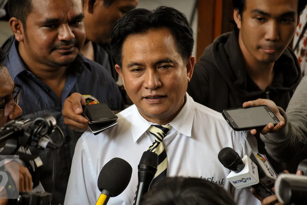 20150804-Praperadilan Dahlan Iskan Dikabulkan-Jakarta-Yusril Ihza Mahendra