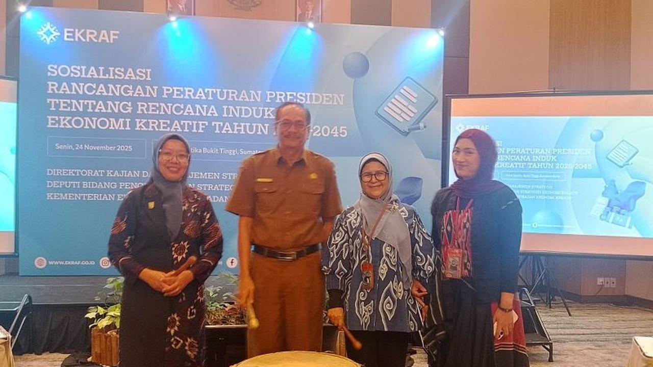 Kemenekraf Sosialisasikan Rencana Induk Ekonomi Kreatif di Bukittinggi, Dorong Penguatan Sektor Ekraf Nasional