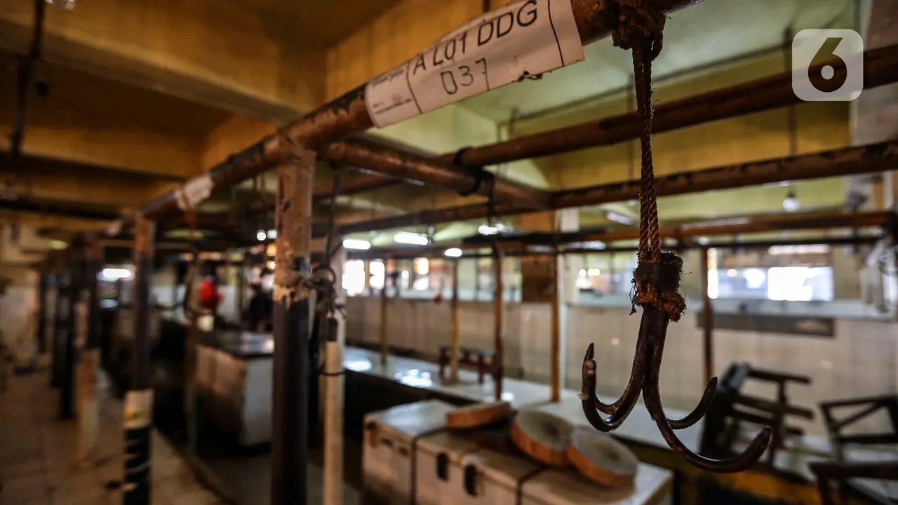 Potret Lapak Kosong Pedagang Daging