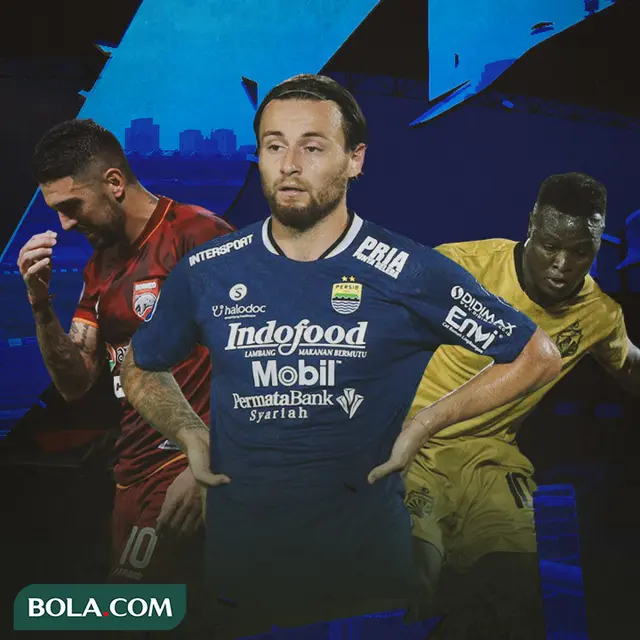 BRI Liga 1 - Jonathan Bustos, Marc Klok, Ezechiel N'Douassel