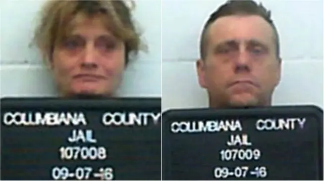 Rhonda Pasek (47) dan James Lee Acord (50). (Sumber East Liverpool Police Department via New York Daily News)