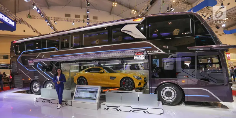 Keren, Begini Wujud Bus Angkut Mobil Sport