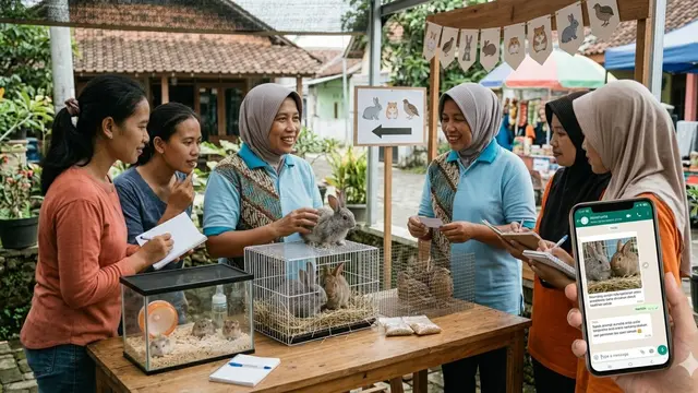 Cara Memulai Ternak Hewan Mini untuk Ibu PKK (Foto: Gemini AI)