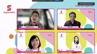 Supermom diperkenalkan di Indonesia melalui webinar secara virtual yang dihadiri Menteri Parekraf Sandiaga Uno (Dok. Humas Supermom / Liputan6.com)