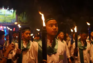 Ilustrasi takbiran (sumber: iStockphoto)