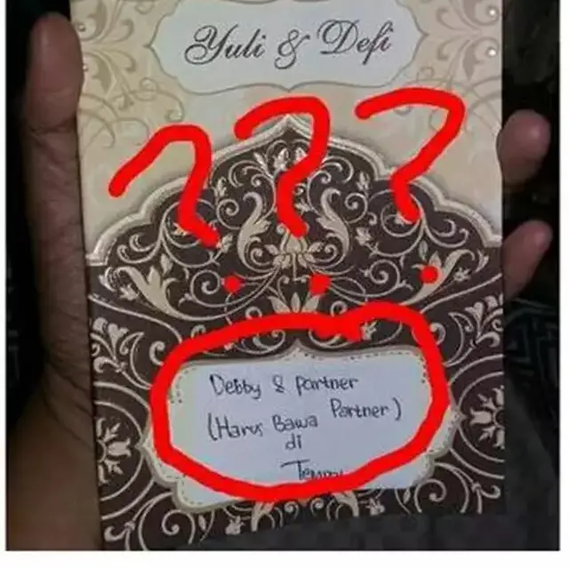 6 Nama Bareng Pasangan di Undangan Nikah Ini Kocak, Kesalahan Tak Disengaja