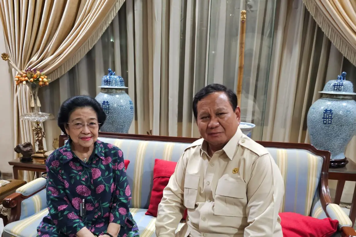 Pertemuan Prabowo Subianto dengan Megawati Soekarnoputri. (X/bang_dasco)