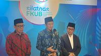 Menteri Agama Republik Indonesia, Nasaruddin Umar menghadiri&nbsp;Silaturahmi Nasional Forum Kerukunan Umat Beragama (FKUB) dan Lembaga Keagamaan Tahun 2025 di Hotel Atria Gading Serpong, Rabu (6/8/2025) (Istimewa)