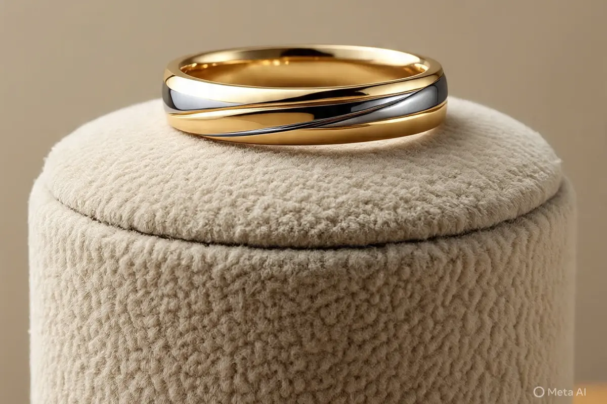 Cincin Emas Zirconium (Ilustrasi by Meta AI)
