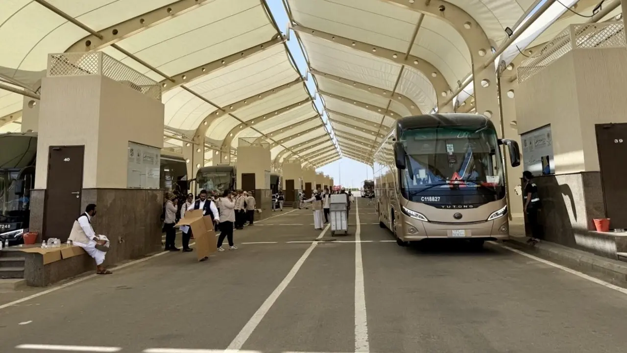 Terminal Hijrah yang merupakan cek pemeriksaan pertama bus jemaah haji Indonesia dari Makkah ke Madinah.