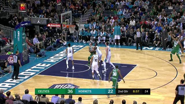 Berita video game recap NBA 2017-2018 antara Boston Celtics melawan Charlotte Hornets dengan skor 98-94.