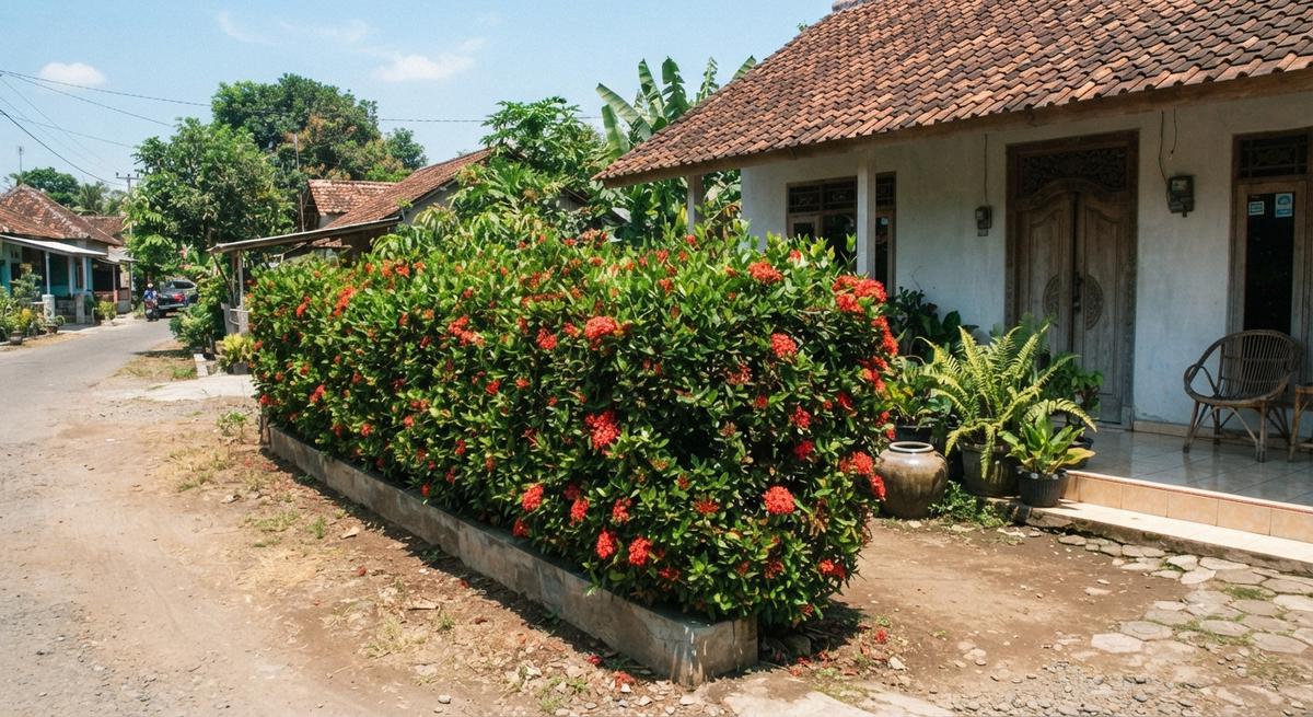 Tanaman Pagar yang Tidak Mudah Rontok dan Cocok Buat Musim Kemarau Jenis Soka