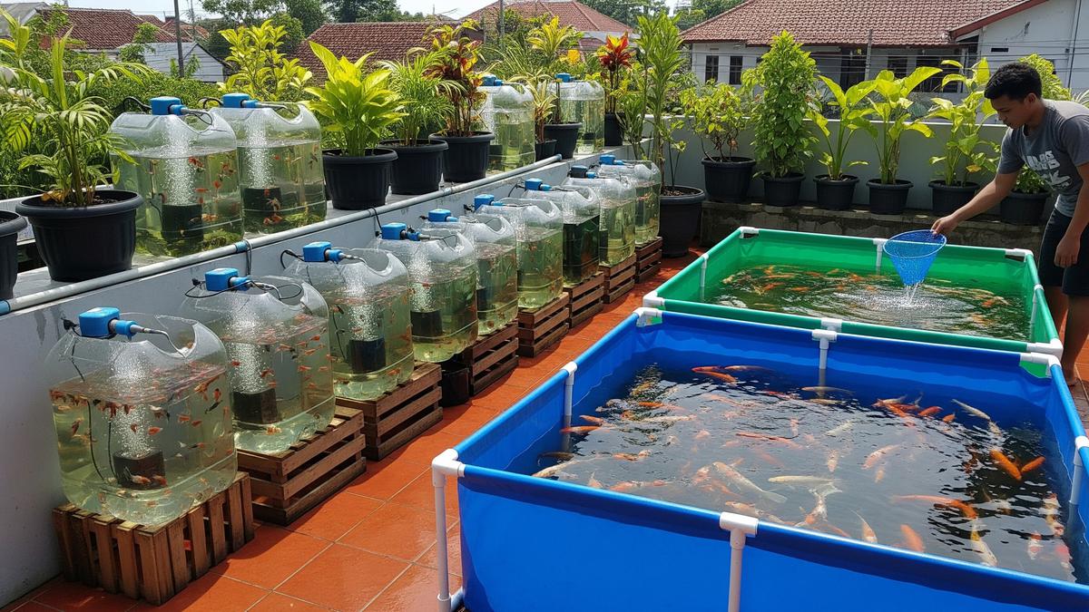 5 Keuntungan Ternak Ikan Hias di Galon dan Terpal, Lebih Hemat dari Kolam Semen