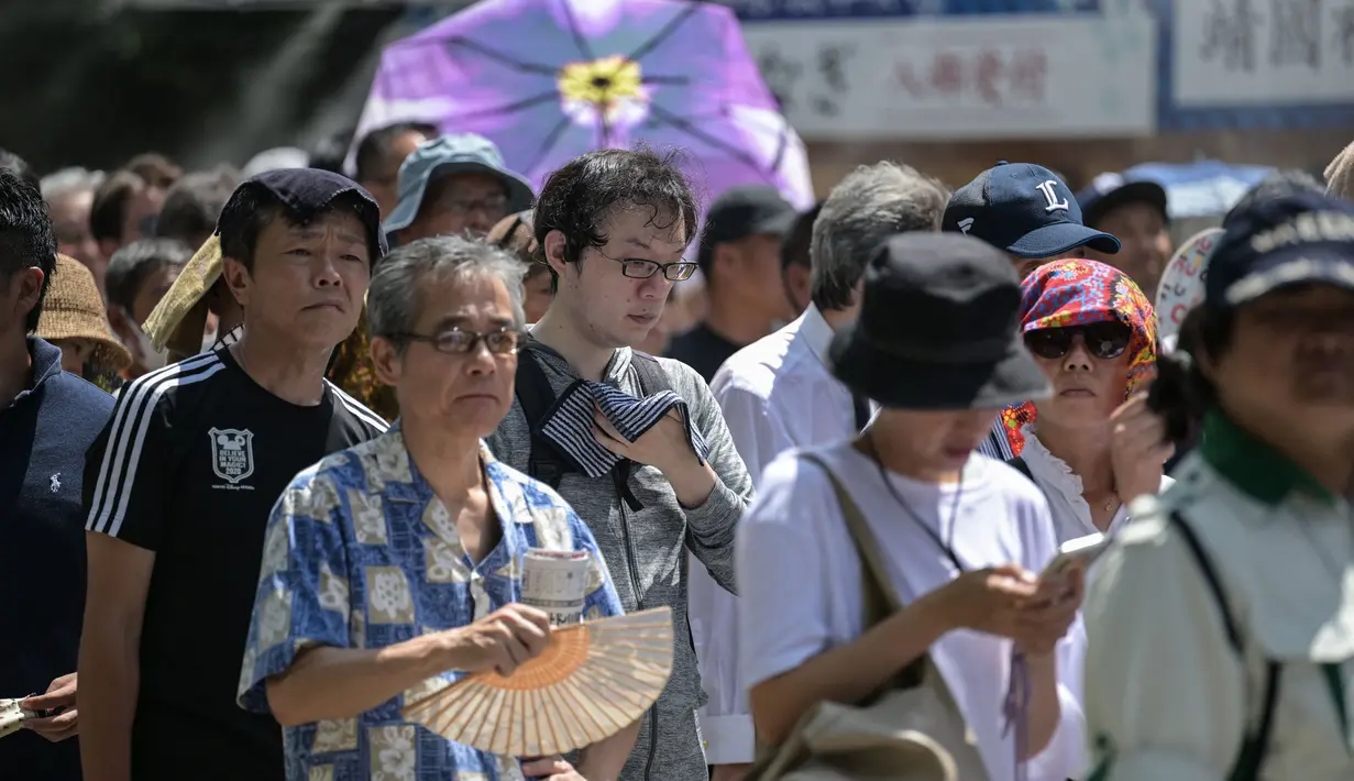 Menyerahnya Jepang menandai berakhirnya Perang Dunia II dan agresi militernya selama hampir setengah abad di seluruh Asia. (Richard A. Brooks/AFP)
