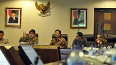 Suasana media briefing Konferensi Asia Afrika (KAA) di Kantor Staf Kepresidenan, Jakarta, Jumat (20/3/). Gelaran Konferensi Tingkat Tinggi Asia Afrika akan dilaksanakan pada 19-24 April 2015 mendatang di Jakarta dan Bandung. (Liputan6.com/Faizal Fanani)