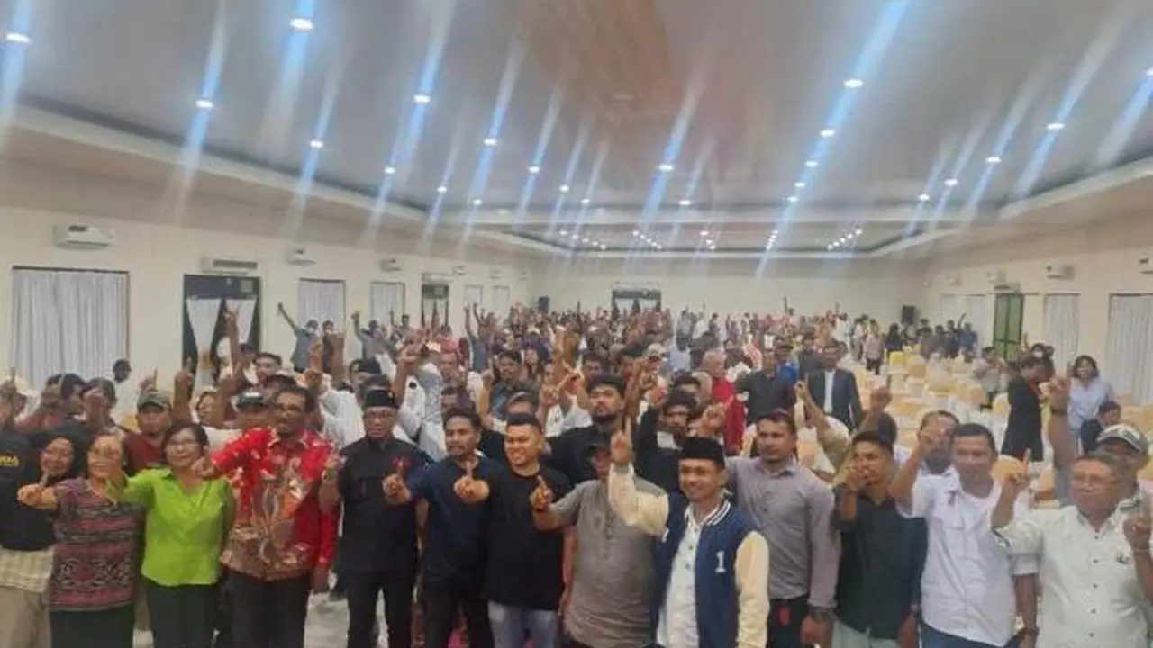 Relawan pendukung pasangan calon Gubernur dan Wakil Gubernur Maluku Utara, Husain Alting Sjah dan Asrul Rasyid Ichsa (Istimewa)