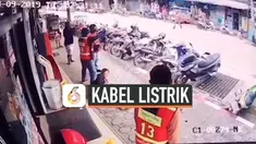 Seorang wanita Thailand menjadi korban jatuhnya kabel listrik 22.000 volt. Ia mengalami luka bakar pada kaki dan menjalani perawatan selama 2 bulan.
