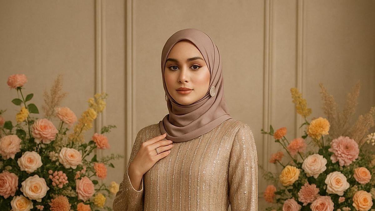 7 Model Gamis Payet Simple Tapi Mewah, Tingkatkan Penampilan dengan Aksen Minimal di Acara 2025