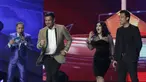 Kiper Bali United, Wawan Hendrawan, berjoget pada Indonesian Soccer Awards 2019 di Studio Indosiar, Jakarta, Jumat (10/12). Acara ini diadakan oleh Indosiar bersama APPI. (Bola.com/M Iqbal Ichsan)