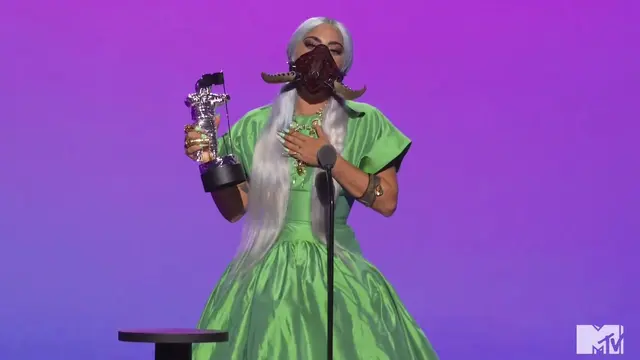 Lady Gaga dalam MTV VMA 2020 (MTV via AP)