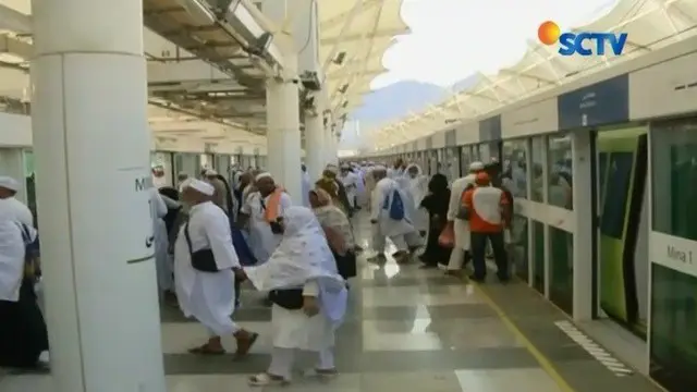 Pemerintah Arab Saudi siapkan kereta listrik untuk memudahkan para jemaah haji melaksanakan lempar jumrah.