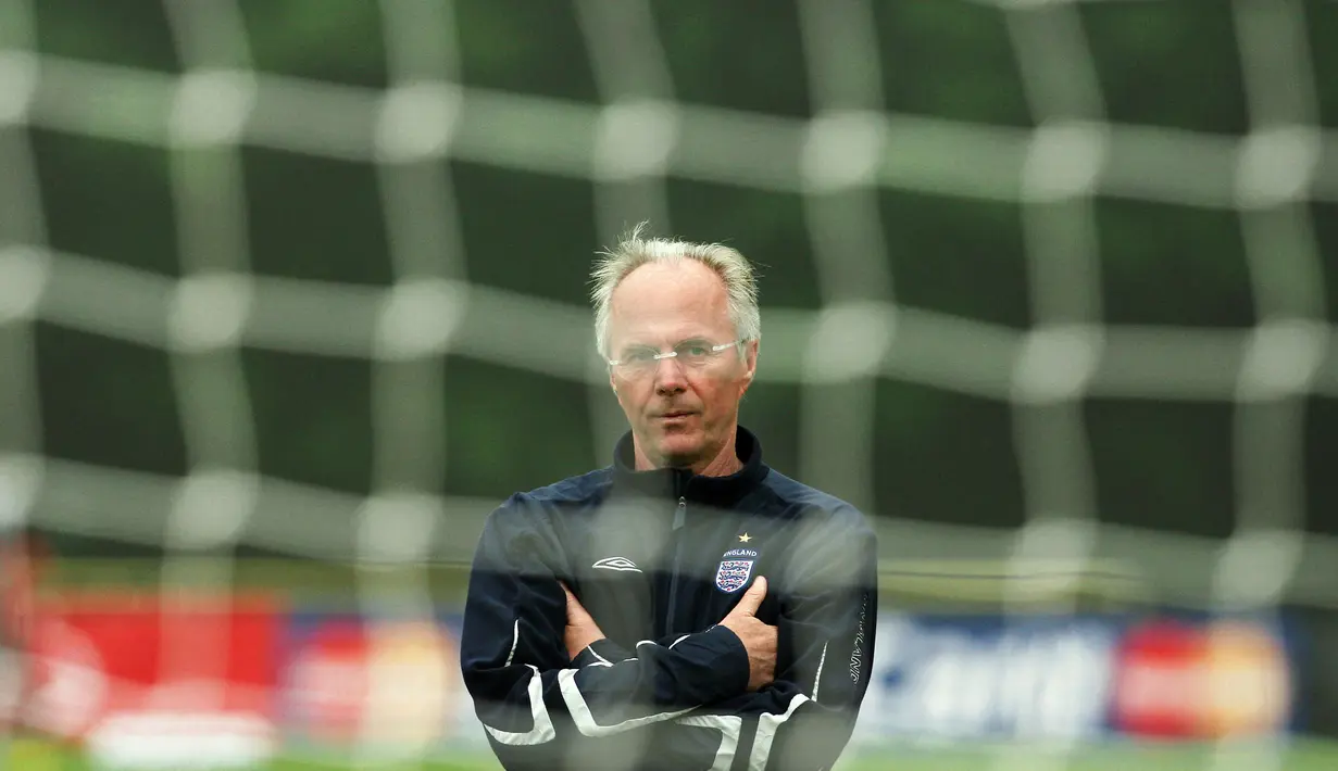 Sven-Goran Eriksson sempat dipercaya menukangi timnas Inggris pada tahun 2001 sampai 2006. (Adrian DENNIS/AFP)