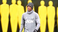 Penyerang Manchester United, Anthony Martial tak masalah dengan sistem disiplin tinggi yang diterapkan manajer Jose Mourinho di Manchester United. (dok. Manchester United)