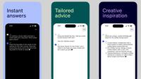 Aplikasi ChatGPT di iPhone. Dok: OpenAI