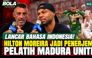 Lancar Berbahasa Indonesia, Hilton Moreira Jadi Penerjemah Pelatih Madura United Ze Gomes Usai Hadapi Persebaya