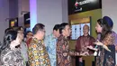 Presiden Joko Widodo usai meresmikan internet cepat 4G-LTE secara nasional di Jakarta, Jumat (11/10). Dengan tema Revolusi Digital Layanan 4G-LTE dapat dinikmati secara nasional di semua provaider yang berada di Indonesia. (Liputan6.com/Angga Yuniar)