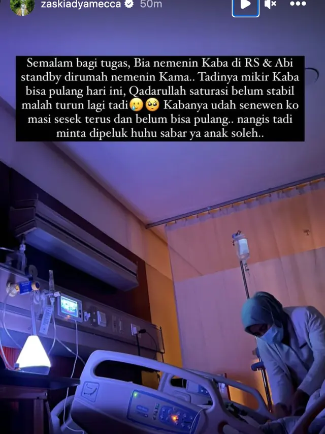 Unggahan Zaskia Adya Mecca. (Foto: Dok. Instagram @zaskiadyamecca)