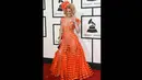 Penyanyi Joy Villa saat menghadiri acara Grammy Awards 2015 di Staples Center, Los Angeles, AS, Minggu (8/2). (Jason Merritt/Getty Images/AFP)