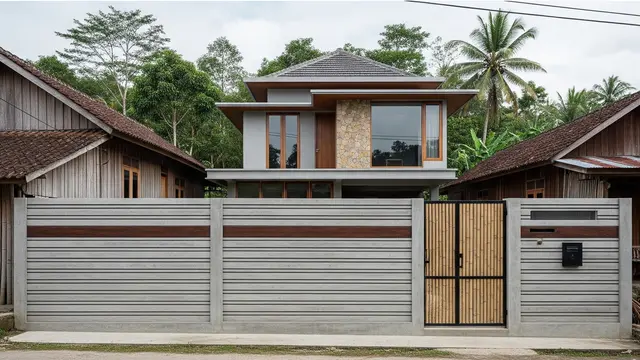 6 Model Pagar Batako Modern yang Cocok untuk Rumah Kampung dan Desa