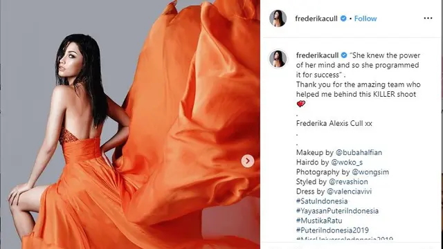 Unggah 2 Foto Baru, Pose Putri Indonesia 2019 buat Terkesima