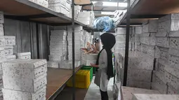 Berdiri sejak tahun 2020, Patris yang membawahi sekitar 10 Usaha Mikro Kecil dan Menengah (UMKM) dengan jumlah pekerja sekitar 300 orang mengandalkan marketplace untuk memasarkan sekaligus menjual produknya. (merdeka.com/Arie Basuki)
