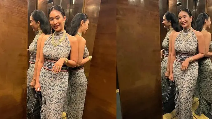 Wajahnya Awet Muda, Intip Potret Cantik Happy Salma saat Kenakan Gaun Batik Panjang