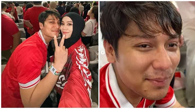Potret 6 Artis Nonton Langsung Indonesia Vs Arab Saudi di GBK, Rizky Billar Nangis