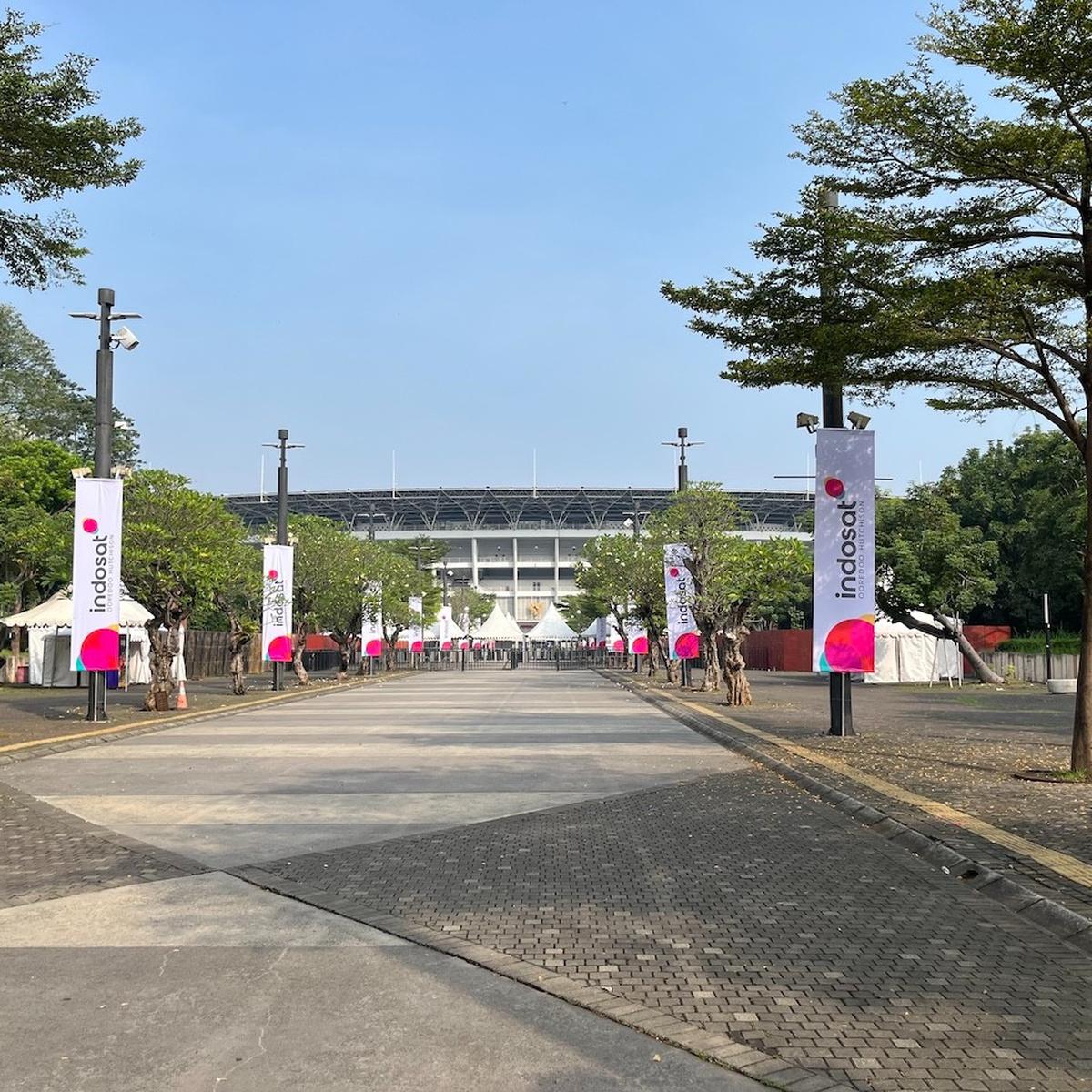 GBK Jelang Laga Indonesia vs China
