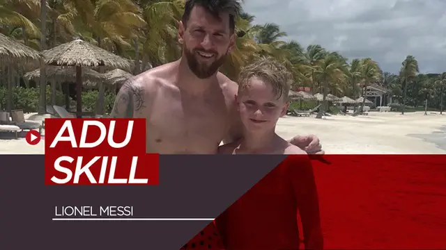 Berita video bintang Barcelona, Lionel Messi, bermain sepak bola dan mengadu skill dengan bocah 11 tahun asal Inggris bernama Mackenzie di Pantai Antigua.