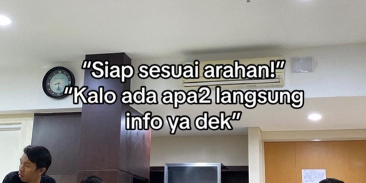 "Siap sesuai arahan! Kalo ada apa-apa langsung info ya dek," tulis pemilik akun menirukan ucapan ajudannya.