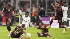 Bayern Munchen tampil trengginas saat menjamu Bayer Leverkusen pada laga lanjutan Bundesliga 2022/2023. (AP/Matthias Schrader)