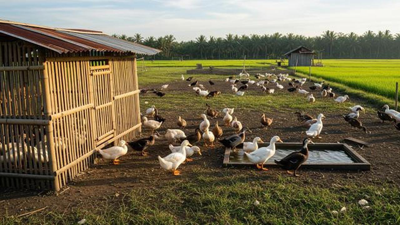 7 Tips Ternak Bebek Petelur dengan Kandang dari Bambu dan Seng Bekas, Telur Bisa untuk Dapur dan Dijual