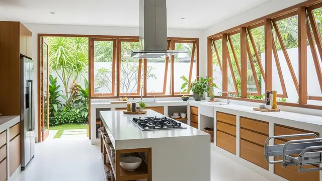 Desain Dapur Terbuka yang Mudah Diakses Lansia