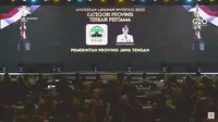 Penghargaan ALI 2022 diserahkan langsung oleh Wakil Presiden RI Ma'ruf Amien dan diterima oleh Wakil Gubernur Jateng Taj Yasin Maimoen, di Grand Ballroom Hotel Fairmont, Jakarta Pusat, Rabu (12/10)/Istimewa.