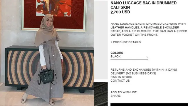 5 Koleksi Tas Citra Kirana Ditaksir di Atas Rp 35 Juta, Anggun dan Elegan