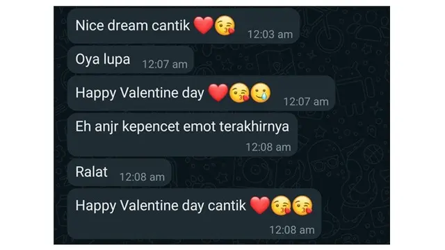 6 Chat Ucapan Valentine dari Pacar Ini Romantis, Hari Kasih Sayang Penuh Warna