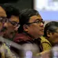 Menteri Keuangan Bambang Brodjonegoro mengikuti rapat kerja dengan Komisi XI di Komplek Parlemen Senayan, Jakarta, Selasa (6/10/2015). Rapat tersebut membahas rencana kerja dan anggaran Kementrian Keuangan tahun 2016. (Liputan6.com/Johan Tallo)