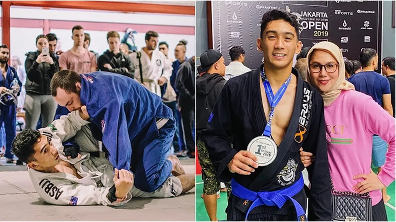 7 Pesona Daffa Wardhana saat Latihan Brazilian Jiu Jitsu Ini Curi Perhatian