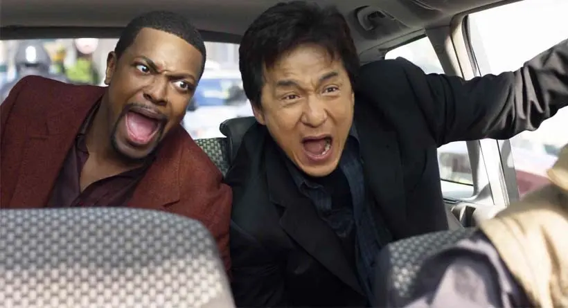 Salah satu adegan Jackie Chan dan Chris Tucker di film Rush Hour 3