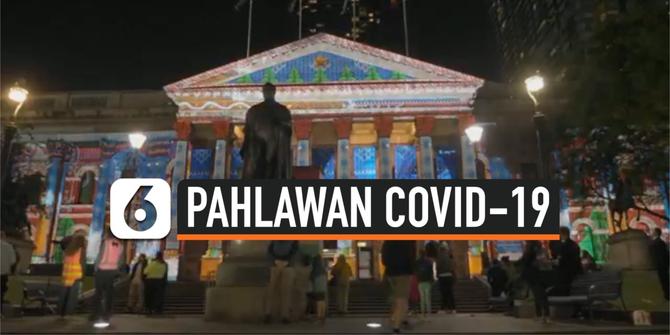 VIDEO: Meriahnya Pertunjukan Cahaya untuk Pahlawan Covid-19